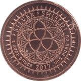 1oz FINE COPPER .999 OBEY REF E22 - Copper 1 oz Coins - Cambridgeshire Coins