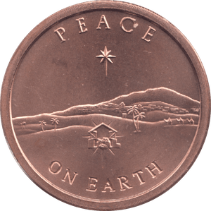 1oz FINE COPPER .999 PEACE ON EARTH REF E28 - Copper 1 oz Coins - Cambridgeshire Coins