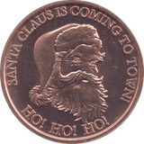1oz FINE COPPER .999 SANTA CLAUS IS COMING TO TOWN REF E76 - Copper 1 oz Coins - Cambridgeshire Coins