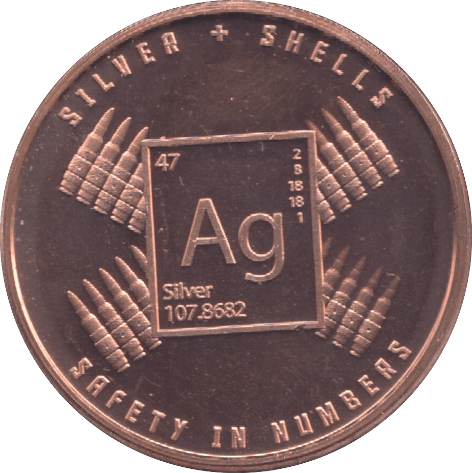 Copper Shell Coin 1oz FINE COPPER .999 SILVER AND SHELLS REF E59 - Cambridgeshire Coins ...