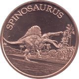1oz FINE COPPER .999 SPINOSAURUS REF E66 - Copper 1 oz Coins - Cambridgeshire Coins