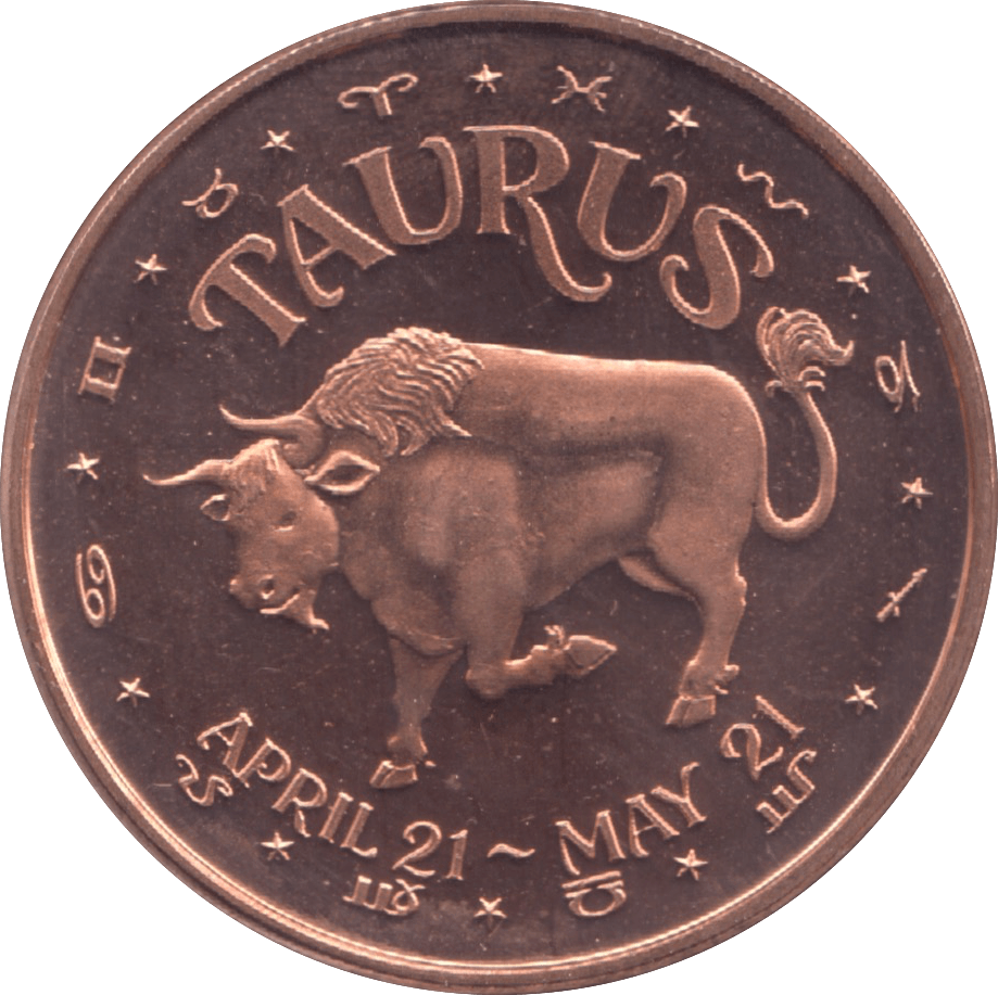 1oz FINE COPPER .999 STAR SIGNS REF E75 - Copper 1 oz Coins - Cambridgeshire Coins