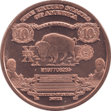 1oz FINE COPPER .999 TEN DOLLARS REF E65 - Copper 1 oz Coins - Cambridgeshire Coins