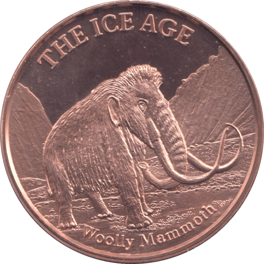 1oz FINE COPPER .999 THE ICE AGE REF E12 - Copper 1 oz Coins - Cambridgeshire Coins