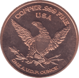1oz FINE COPPER .999 UNICORN REF E29 - Copper 1 oz Coins - Cambridgeshire Coins
