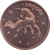 1oz FINE COPPER .999 UNICORN REF E29 - Copper 1 oz Coins - Cambridgeshire Coins