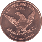 1oz FINE COPPER .999 VELOCIRAPTOR REF E40 - Copper 1 oz Coins - Cambridgeshire Coins