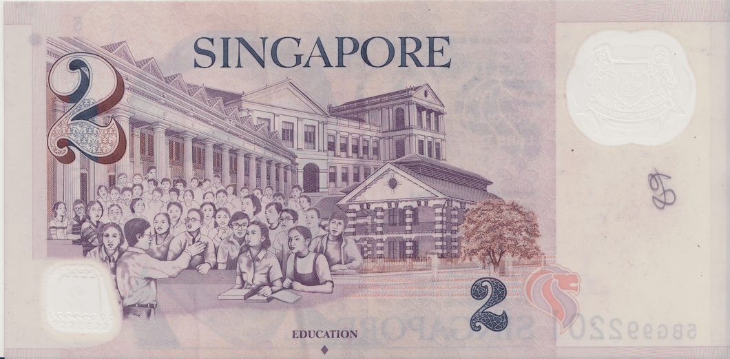 2 DOLLARS SINGAPORE BANKNOTE REF 176 - WORLD BANKNOTES - Cambridgeshire Coins