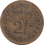 2 SHILLINGS TOKEN COOPERATIVE SOCIETY - HALFPENNY TOKEN - Cambridgeshire Coins