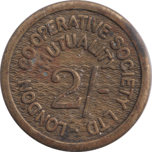 2 SHILLINGS TOKEN COOPERATIVE SOCIETY - HALFPENNY TOKEN - Cambridgeshire Coins