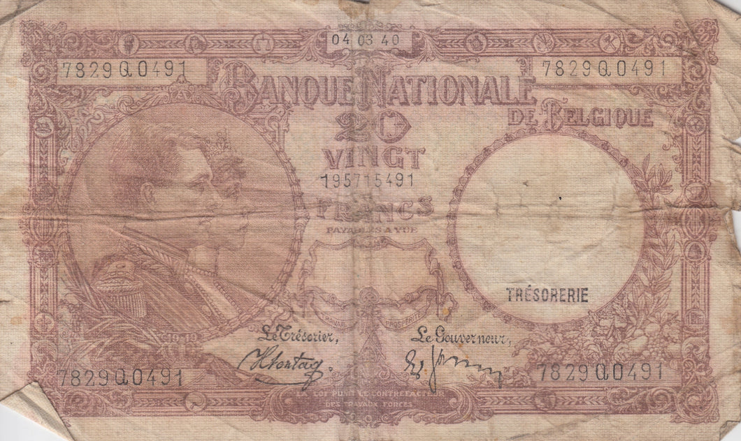 20 FRANCS FRANCE BANKNOTE REF 193 - WORLD BANKNOTES - Cambridgeshire Coins