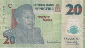 20 NAIRA BANK OF NIGERIA REF 1324 - World Banknotes - Cambridgeshire Coins