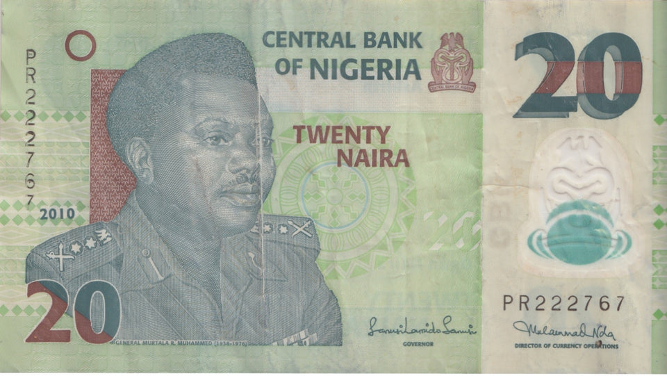 20 NAIRA BANK OF NIGERIA REF 1324 - World Banknotes - Cambridgeshire Coins