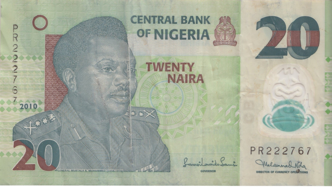 20 NAIRA BANK OF NIGERIA REF 1324 - World Banknotes - Cambridgeshire Coins