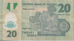 20 NAIRA BANK OF NIGERIA REF 1324 - World Banknotes - Cambridgeshire Coins