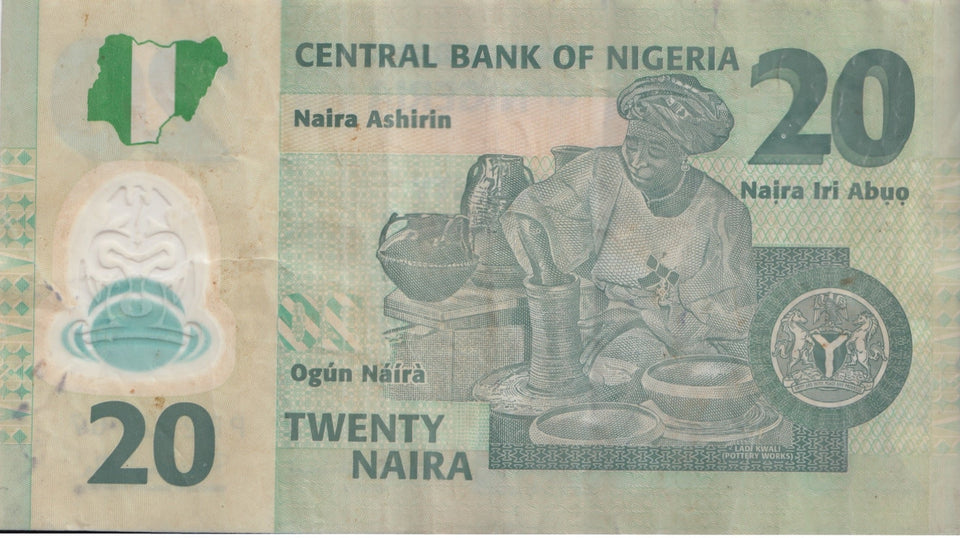 20 NAIRA BANK OF NIGERIA REF 1324 - World Banknotes - Cambridgeshire Coins