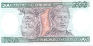 200 CRUZADOS BANCO DO BRASIL BRAZIL BANKNOTE REF 153 - WORLD BANKNOTES - Cambridgeshire Coins
