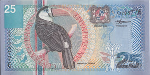 2000 25 GULDEN BANKNOTE SURINAME REF 954 - World Banknotes - Cambridgeshire Coins