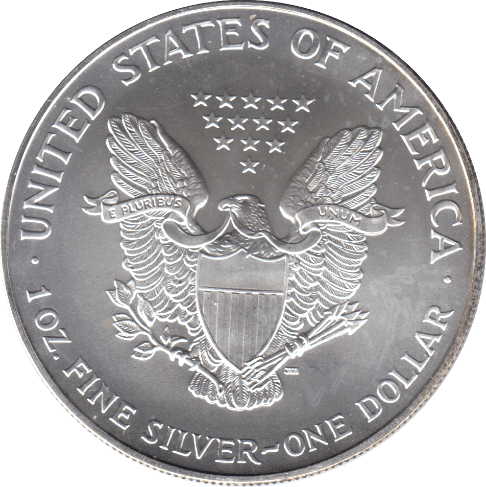 2000 AMERICAN EAGLE SILVER DOLLAR USA - SILVER WORLD COINS - Cambridgeshire Coins