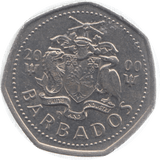 2000 BARBADOS ONE DOLLAR - WORLD COINS - Cambridgeshire Coins
