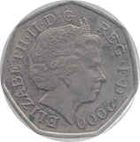 2000 CIRCULATED 50P PUBLIC LIBRARIES ANNIVERSARY - 50P CIRCULATED - Cambridgeshire Coins