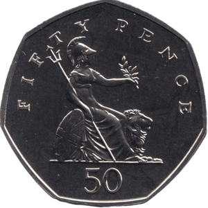 2000 FIFTY PENCE 50P BRILLIANT UNCIRCULATED BRITANNIA BU - 50p BU - Cambridgeshire Coins