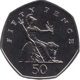 2000 FIFTY PENCE 50P BRILLIANT UNCIRCULATED BRITANNIA BU - 50p BU - Cambridgeshire Coins