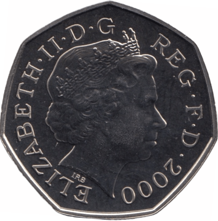 2000 FIFTY PENCE 50P BRILLIANT UNCIRCULATED BRITANNIA BU - 50p BU - Cambridgeshire Coins