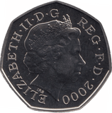 2000 FIFTY PENCE 50P BRILLIANT UNCIRCULATED BRITANNIA BU - 50p BU - Cambridgeshire Coins
