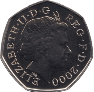 2000 FIFTY PENCE 50P BRILLIANT UNCIRCULATED PUBLIC LIBRARIES BU - 50p BU - Cambridgeshire Coins