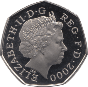 2000 FIFTY PENCE PROOF 50P COIN BRITANNIA - 50p Proof - Cambridgeshire Coins
