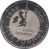 2000 FIVE POUND £5 MILLENNIUM BRILLIANT UNCIRCULATED BU - £5 BU - Cambridgeshire Coins
