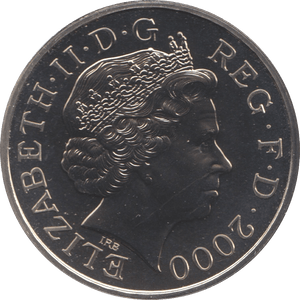 2000 FIVE POUND £5 MILLENNIUM MINTED AT DOME BRILLIANT UNCIRCULATED BU - £5 BU - Cambridgeshire Coins