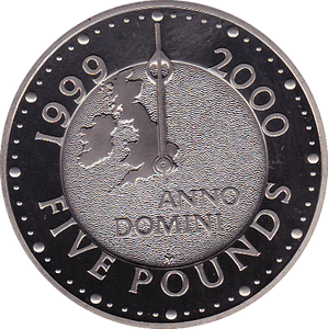 2000 FIVE POUND £5 PROOF COIN MILLENNIUM COMMEMORATIVE - £5 Proof - Cambridgeshire Coins