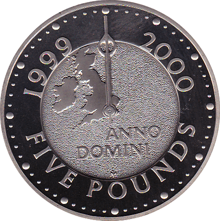 2000 FIVE POUND £5 PROOF COIN MILLENNIUM COMMEMORATIVE - £5 Proof - Cambridgeshire Coins