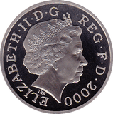 2000 FIVE POUND £5 PROOF COIN MILLENNIUM COMMEMORATIVE - £5 Proof - Cambridgeshire Coins