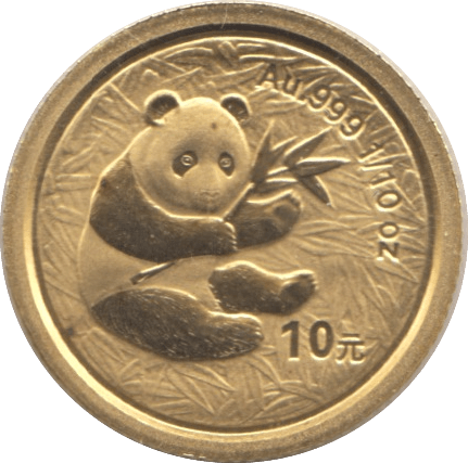 2000 GOLD 10 YUAN PANDA CHINA ( PROOF ) - Gold World Coins - Cambridgeshire Coins