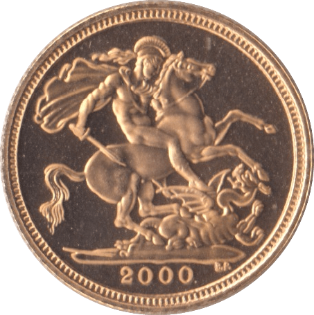 2000 GOLD HALF SOVEREIGN ( PROOF ) - Half Sovereign - Cambridgeshire Coins