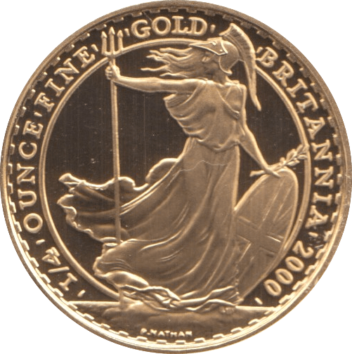 2000 GOLD PROOF £25 1/4 OUNCE BRITANNIA - GOLD BRITANNIAS - Cambridgeshire Coins