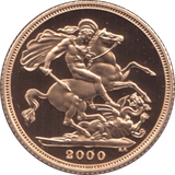 2000 GOLD SOVEREIGN ( PROOF ) - Sovereign - Cambridgeshire Coins