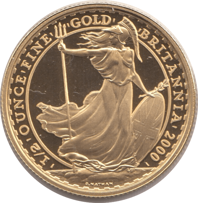 2000 HALF OUNCE GOLD £50 BRITANNIA COIN PROOF - GOLD BRITANNIAS - Cambridgeshire Coins