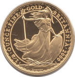2000 HALF OUNCE GOLD £50 BRITANNIA COIN PROOF - GOLD BRITANNIAS - Cambridgeshire Coins