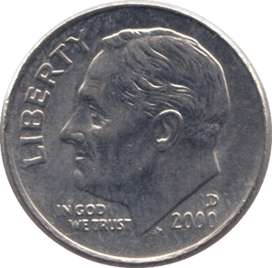 2000 ONE DIME USA - SILVER WORLD COINS - Cambridgeshire Coins