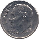 2000 ONE DIME USA - SILVER WORLD COINS - Cambridgeshire Coins