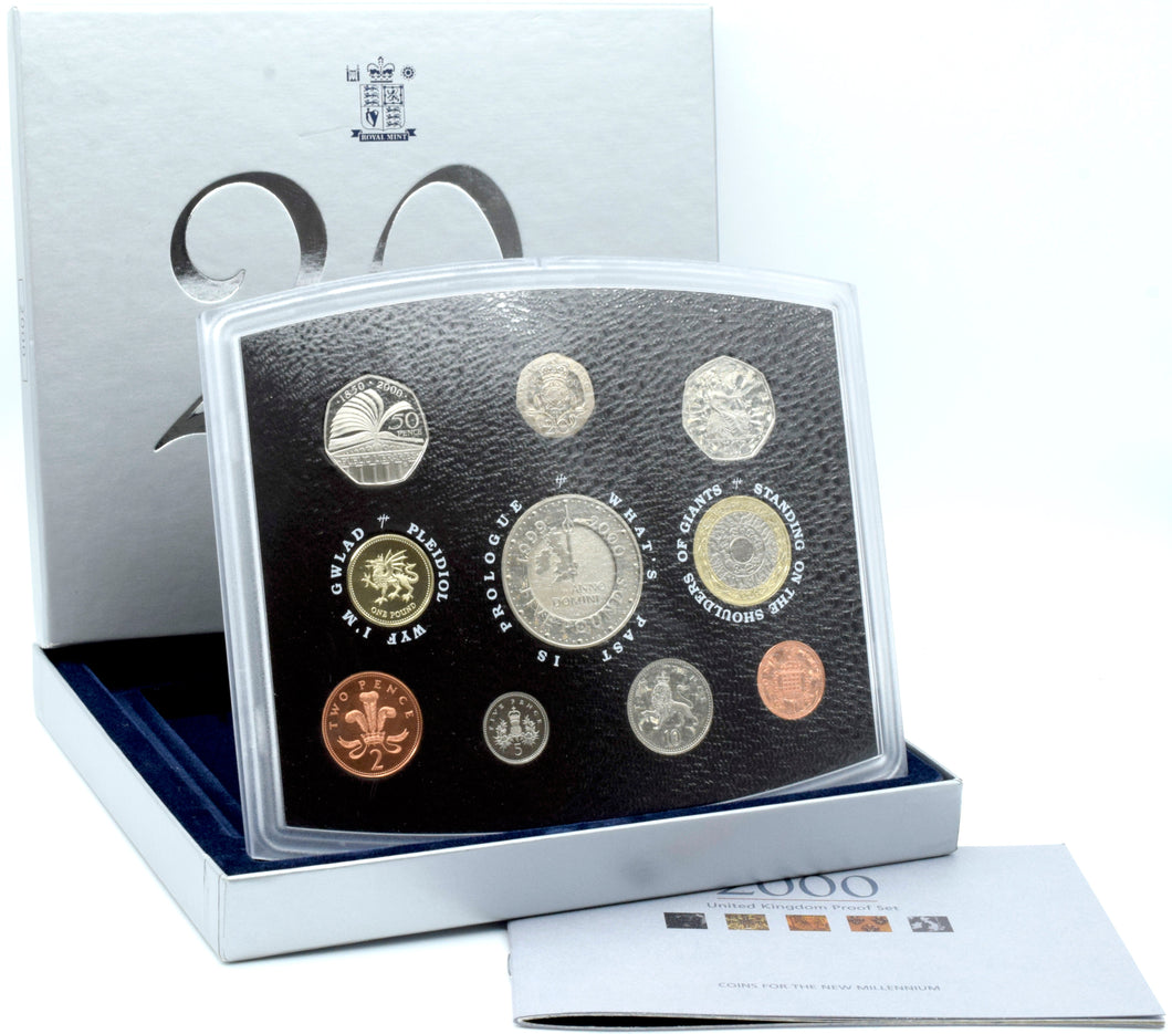 2000 ROYAL MINT PROOF SET - ROYAL MINT PROOF SET - Cambridgeshire Coins
