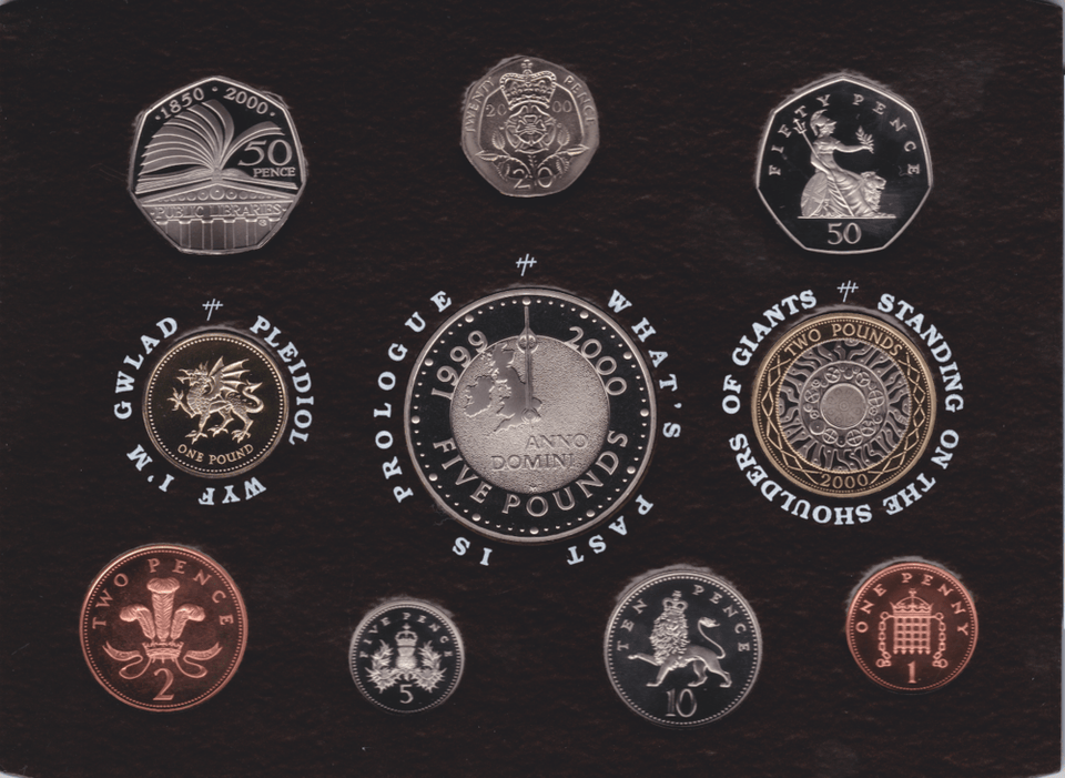 2000 ROYAL MINT PROOF SET - ROYAL MINT PROOF SET - Cambridgeshire Coins