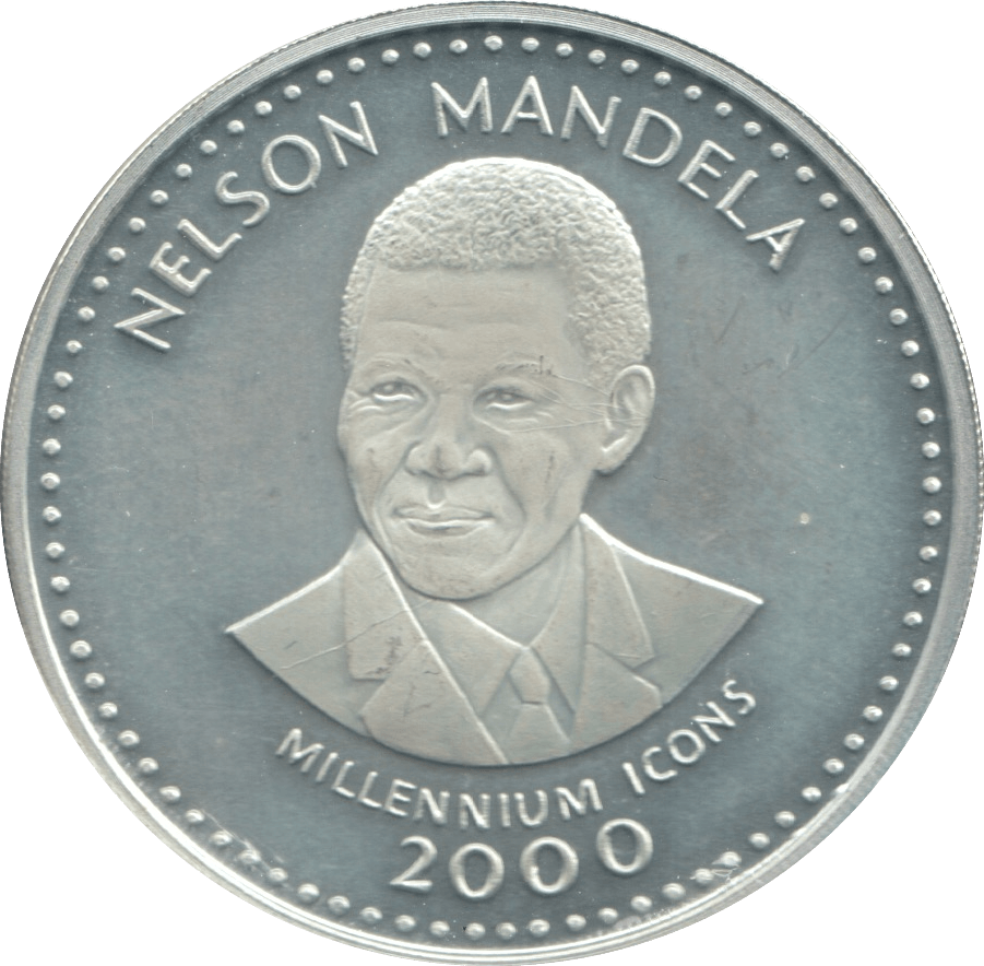 2000 SILVER 250 SHILLING REPUBLIC OF SOMALIA SCARCE NELSON MANDELA - SILVER WORLD COINS - Cambridgeshire Coins