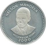 2000 SILVER 250 SHILLING REPUBLIC OF SOMALIA SCARCE NELSON MANDELA - SILVER WORLD COINS - Cambridgeshire Coins