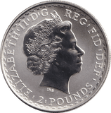 2000 SILVER BRITANNIA ONE OUNCE TWO POUNDS - Cambridgeshire Coins