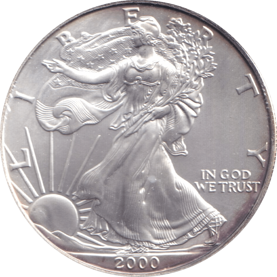 2000 SILVER LIBERTY DOLLAR USA - Cambridgeshire Coins